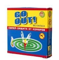 GO OUT! Спираль без запаха для уничтожения комаров