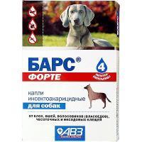 АВЗ Барс Форте Капли для собак от блох и клещей