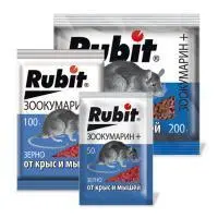 Средство от грызунов Rubit ЗООКУМАРИН+ зерно 50 г